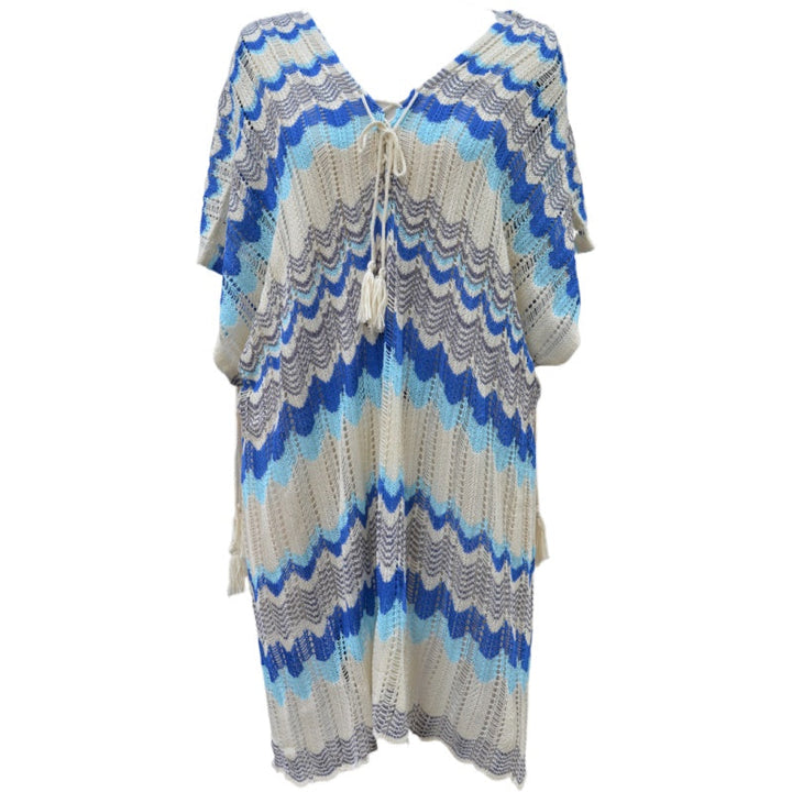 Summer Bohemian V-neck Beach Beach Cover Up Sun Protection Clothing for Women