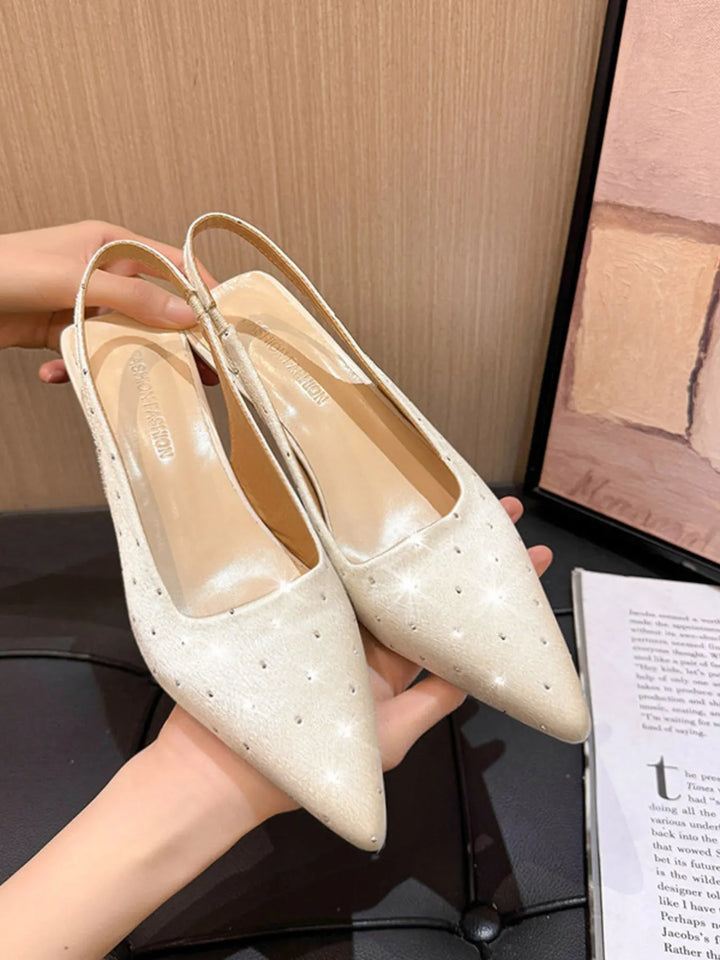 Pointed Toe Slingback Pumps