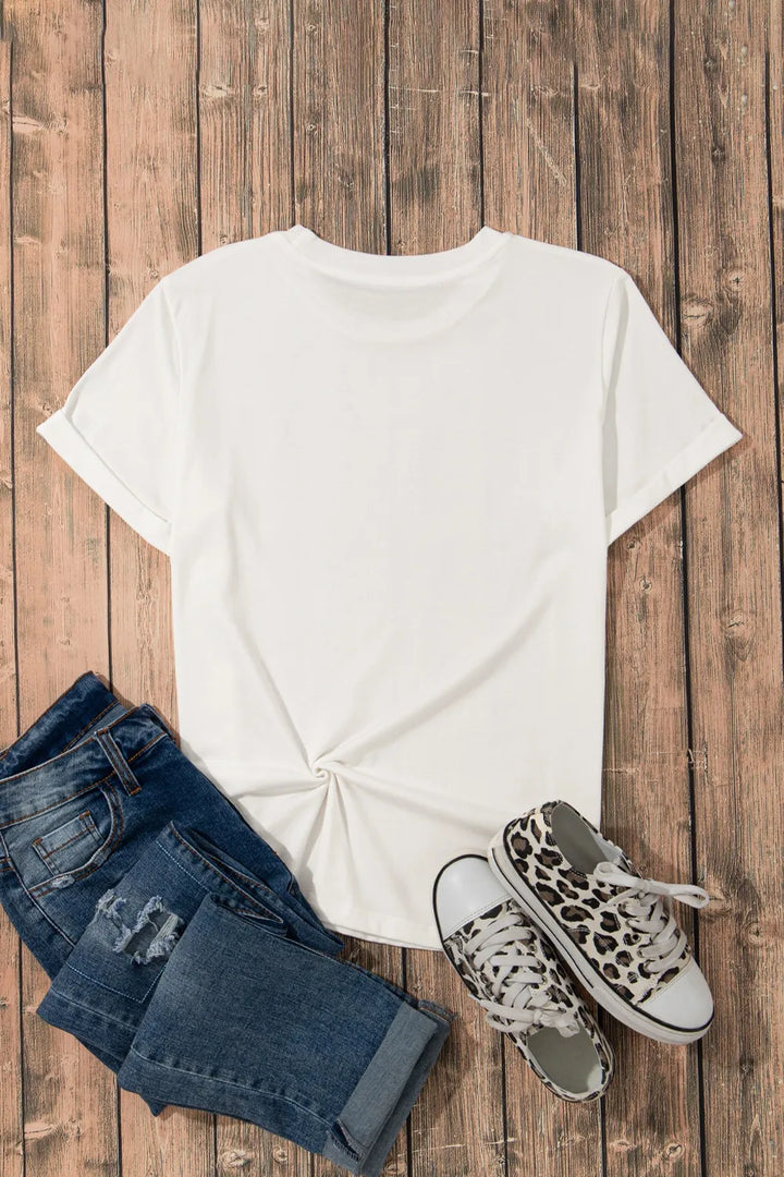 Easter Egg Bow Bunny Ear Graphic T-Shirt