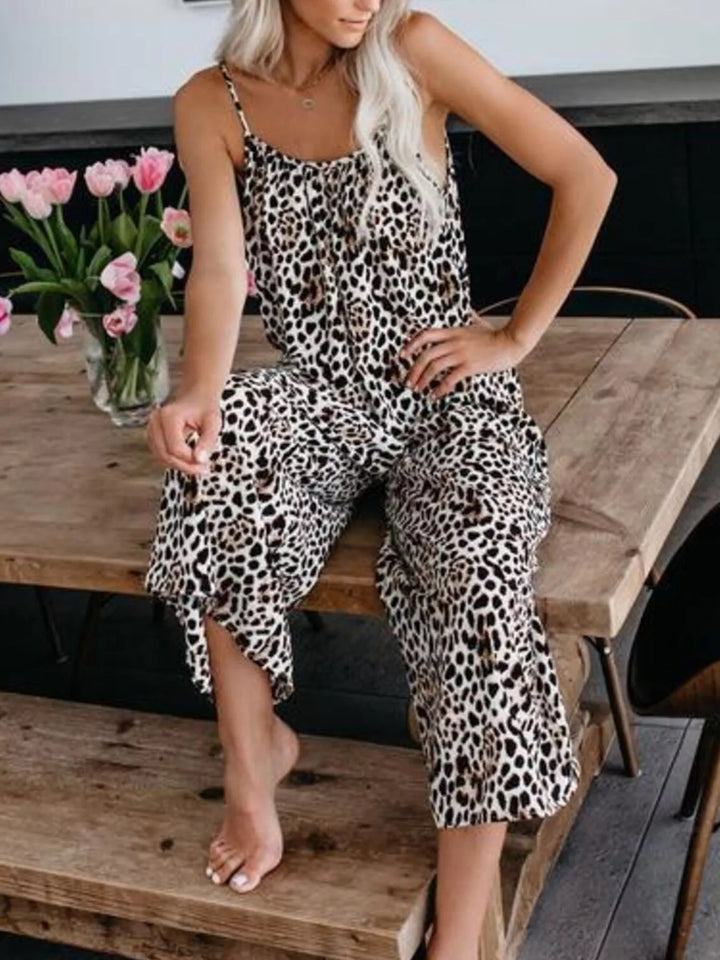 Full Size Tie-Dye Wide Leg Jumpsuit Plus Size