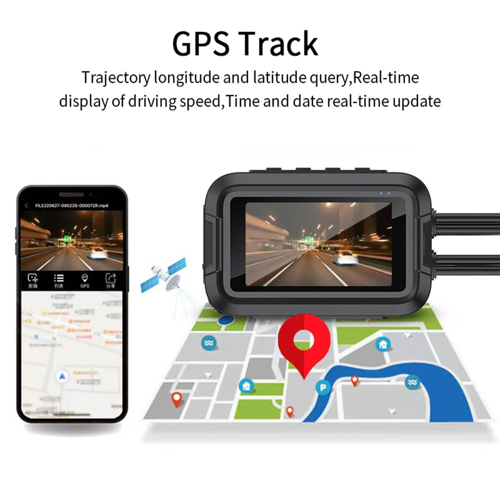 Motorcycle DVR GPS Parking Surveillance HD