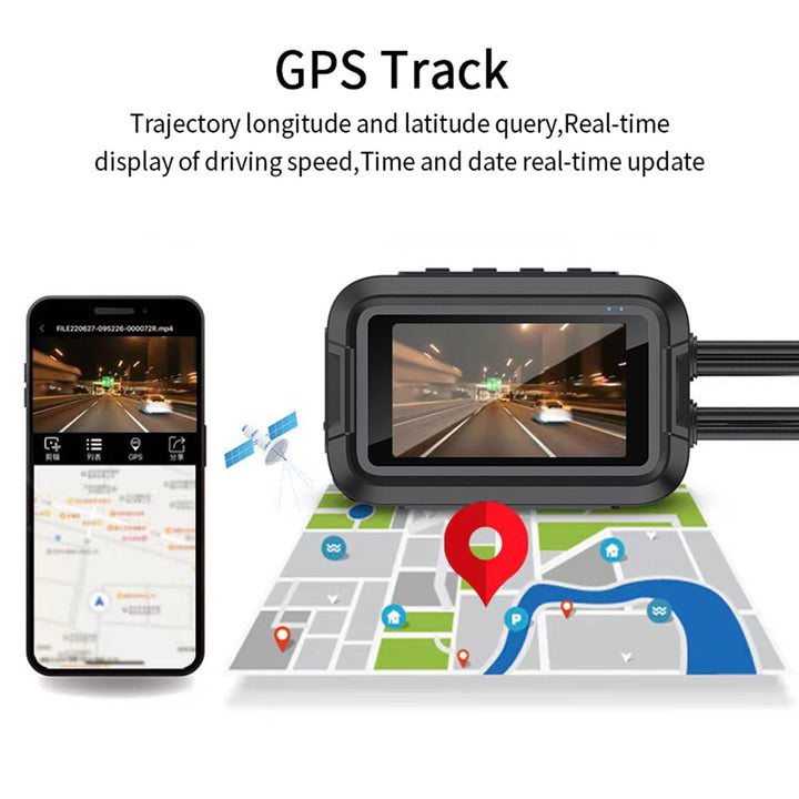 Motorcycle DVR GPS Parking Surveillance HD