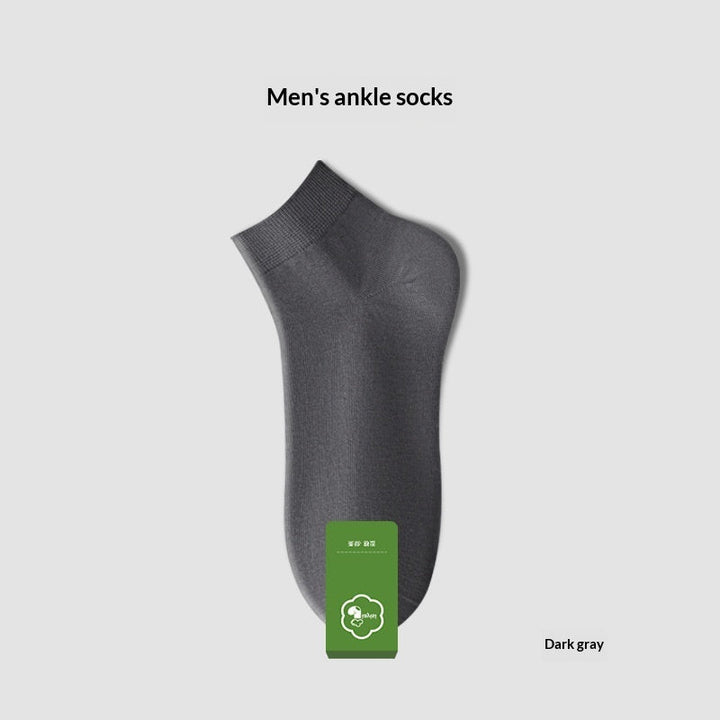 Men's Pure Cotton Odor-Resistant Sweat-Absorbent Mid-Calf Socks For Summer