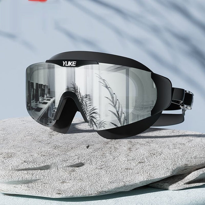 Electroplating HD Waterproof Non-fogging Swimming Glasses