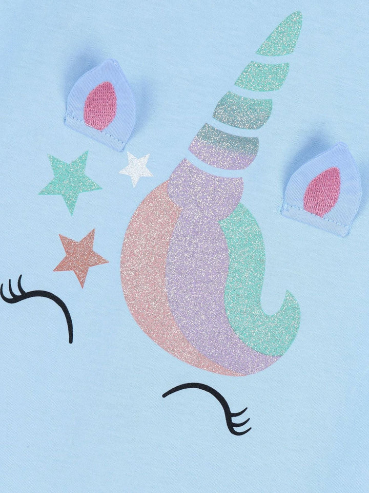 Children's Unicorn Graphic Short Sleeve T-Shirt