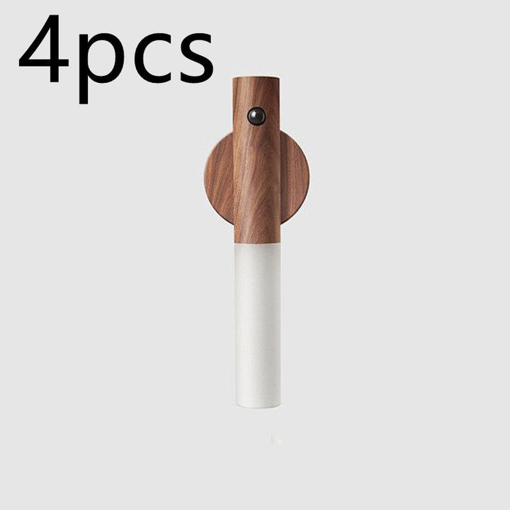 Auto LED USB Magnetic Wireless Night Light Corridors Porch Lights PIR Motion Sensor Wall Light Cabinet Lamp