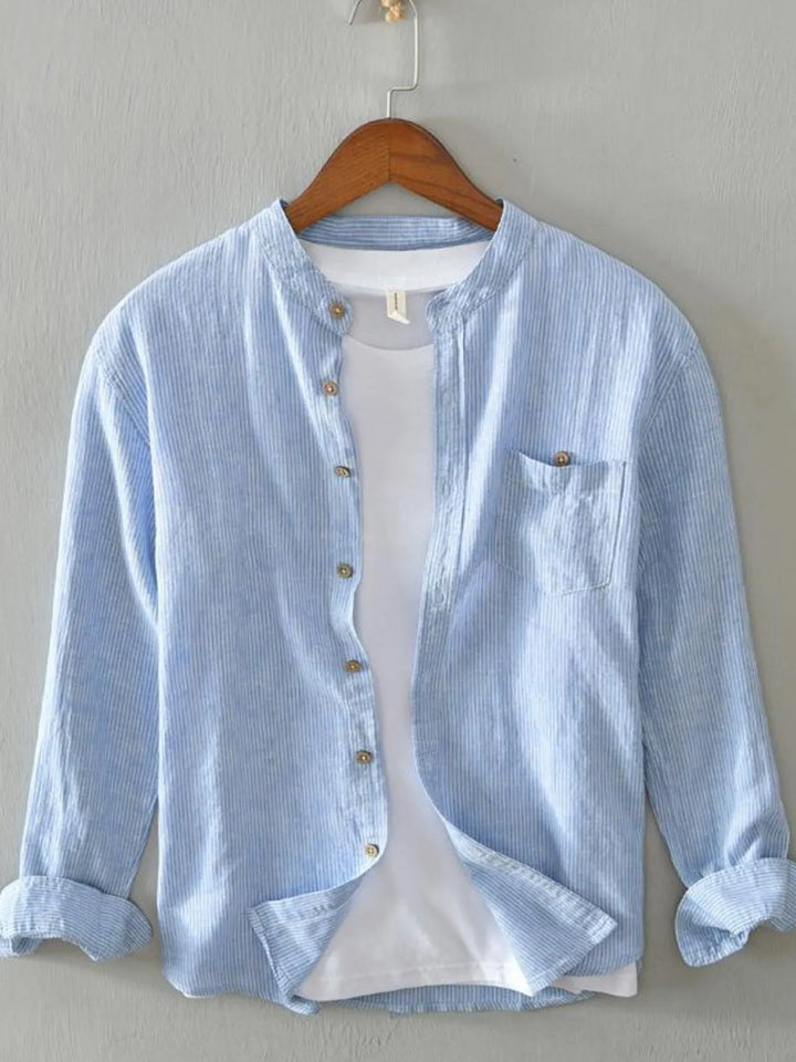 Men's Full Size Button Up Long Sleeve Shirt Plus Size