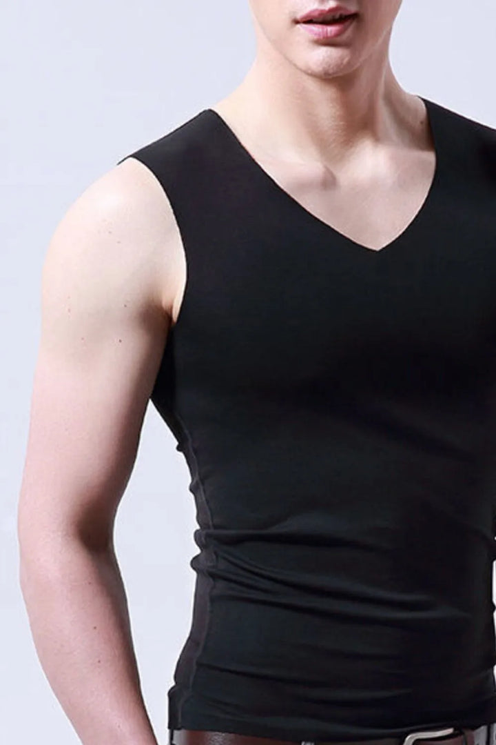Men's Plus Size Basic Style V-Neck Tank