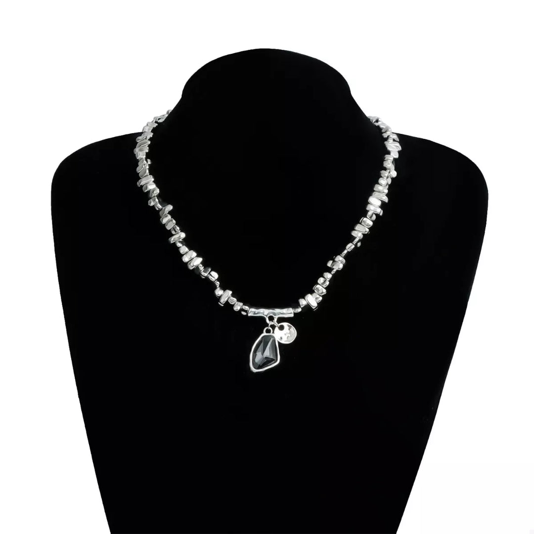 Silver-Plated Minimalist Pendant Necklace