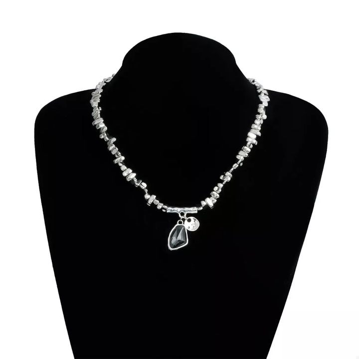 Silver-Plated Minimalist Pendant Necklace