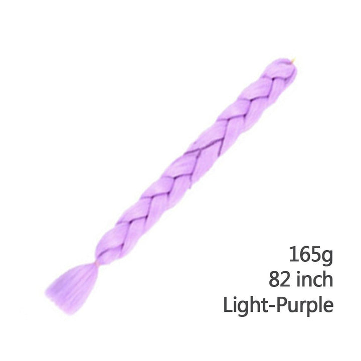 Womens Multi-colored Long Braided Ponytail