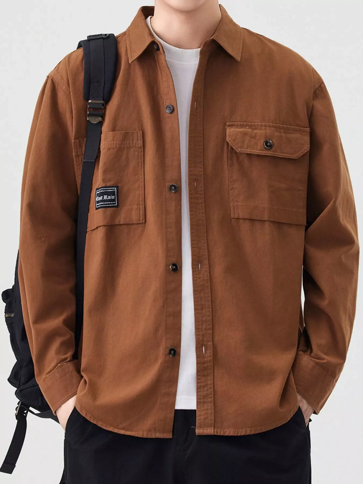 Men's Plus Size Casual Button Up Shirt