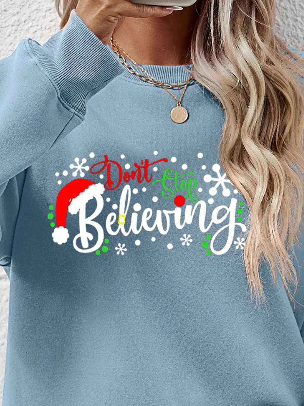 Letter Graphic Long Sleeve Sweatshirt