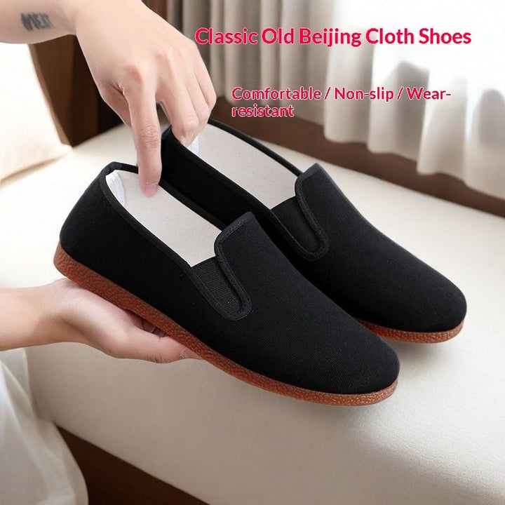 Mens Soft-soled Casual Wear-resistant Canvas Shoes