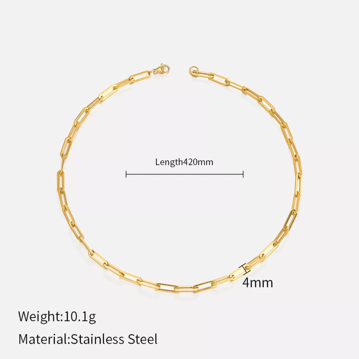 18K Gold-Plated Chain Necklace