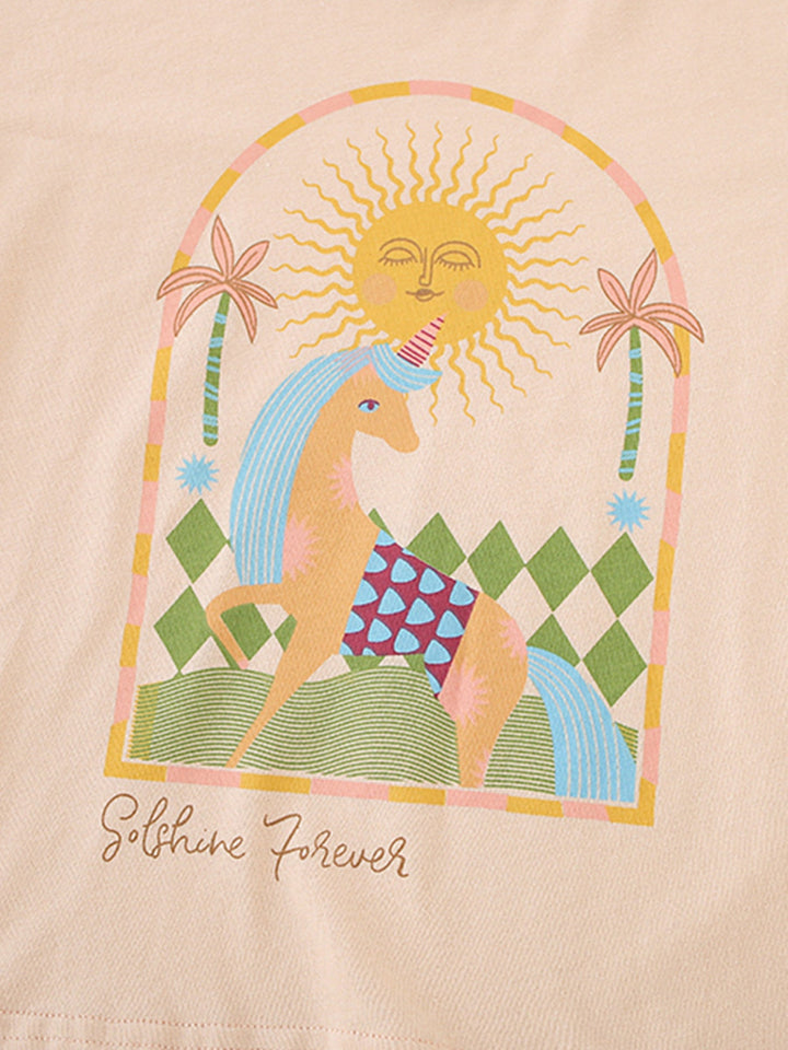 Children's Graphic Short Sleeve Tee and Shorts Set