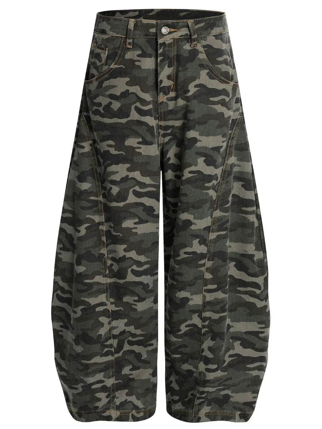 Men's Camouflage Wide Leg Cargo Jeans