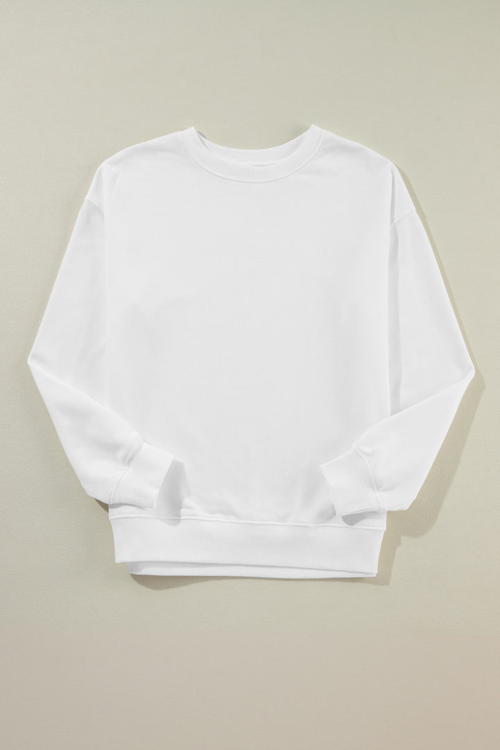 Sweat-shirt ras du cou classique et solide