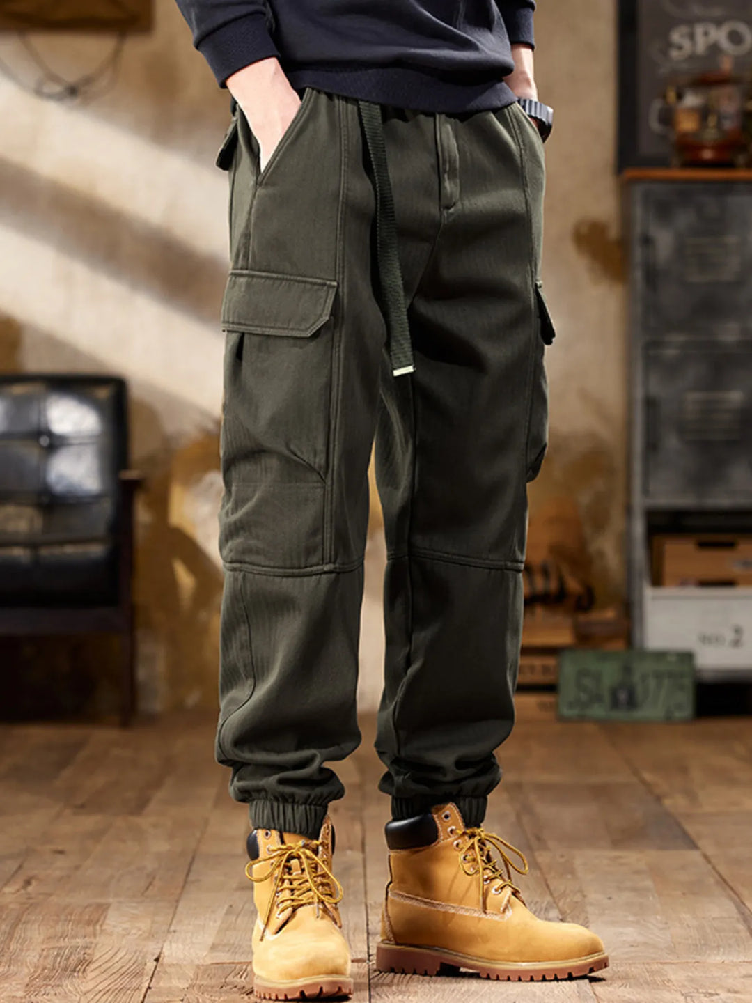 Men's Plus Size Casual Cargo Pants