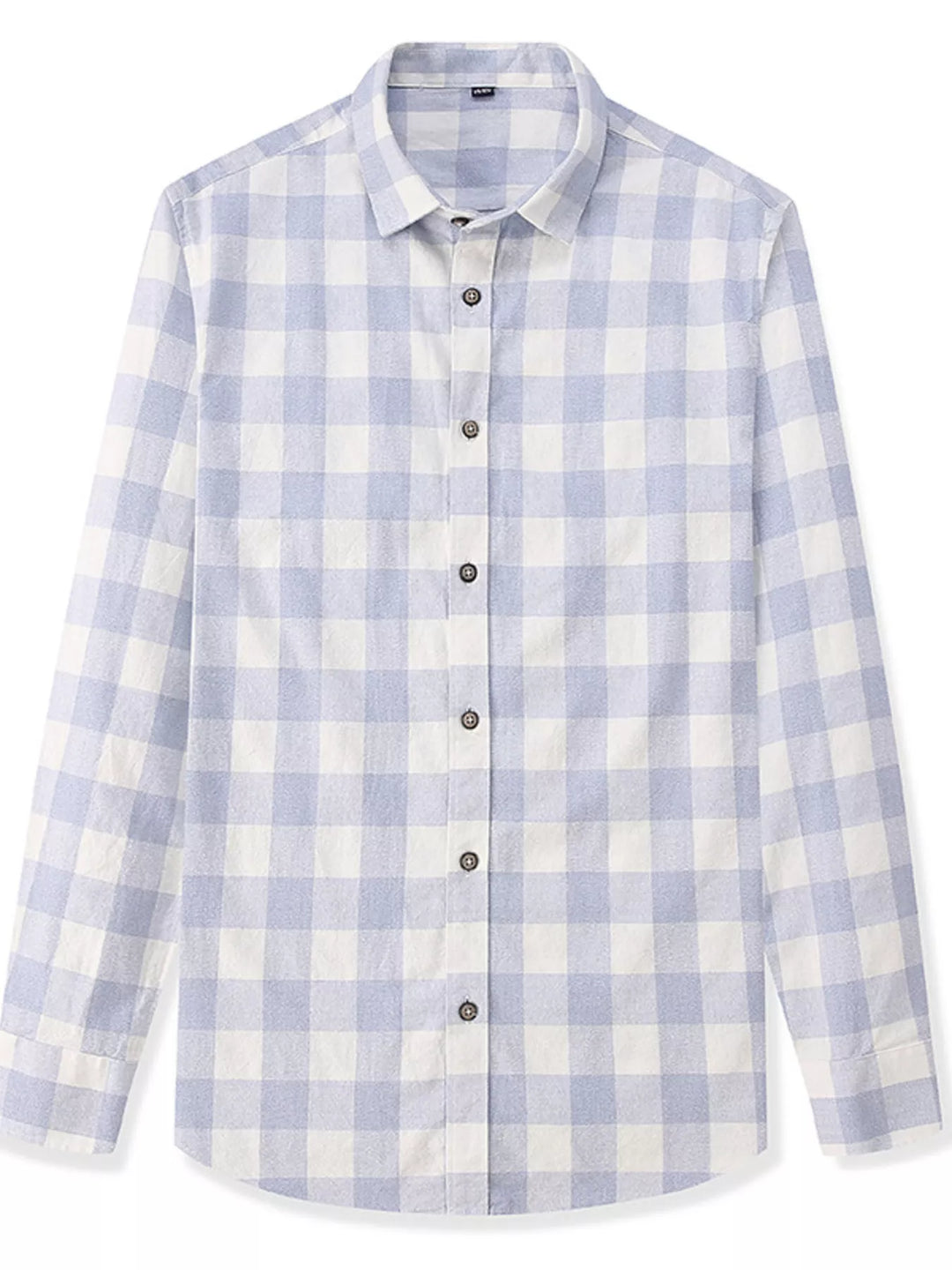 Men's Full Size Casual Plaid Button Up Shirt Plus Size