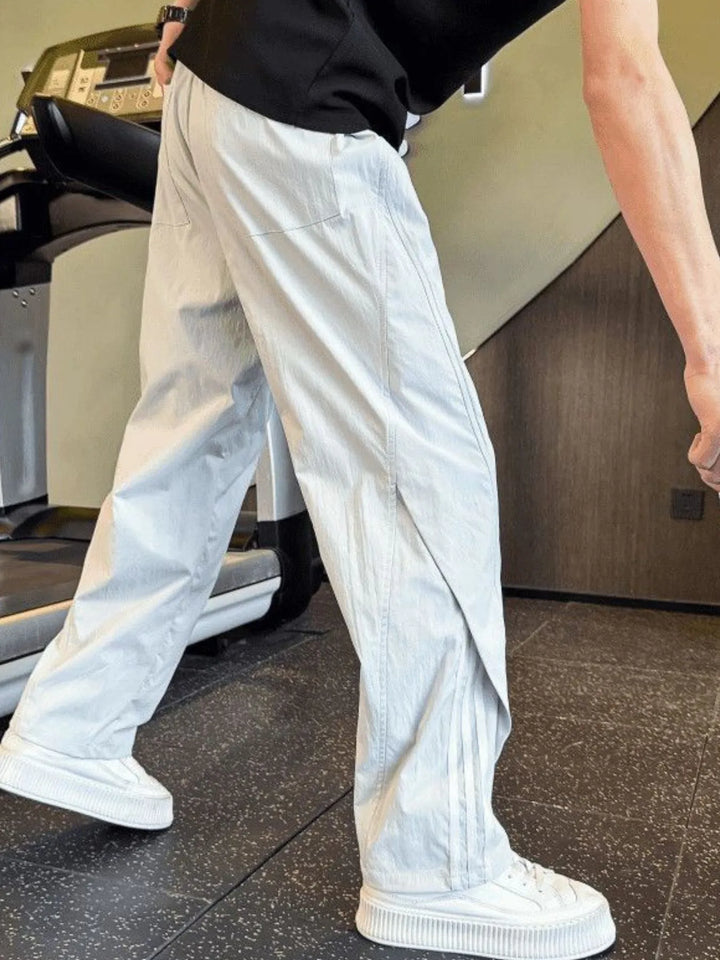 Men's Plus Size Relaxed Fit Wide Leg Casual Pants