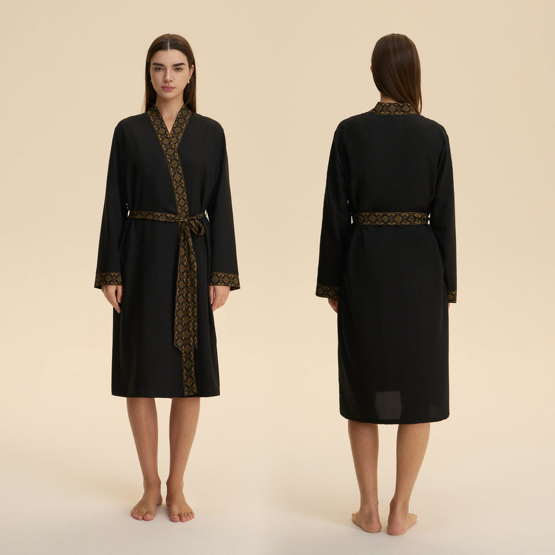 Loose Casual Middle Eastern-style Single Nightgown For Couples Long Cloud-shaped Cotton Loungewear