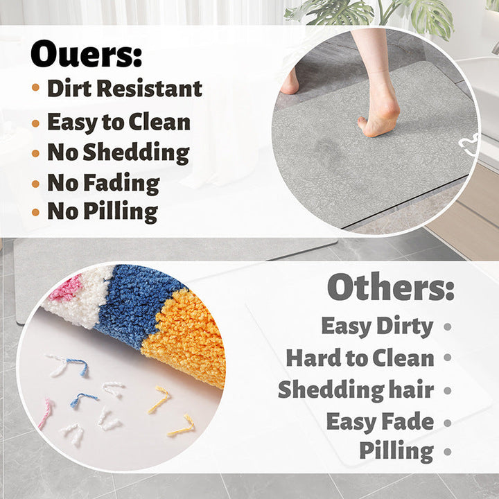 New Diatomaceous Earth Non-slip Bathroom Floor Mat
