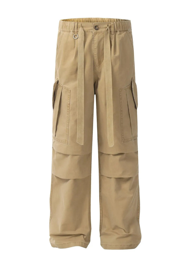 Men's Drawstring Loose Fit Cargo Pants