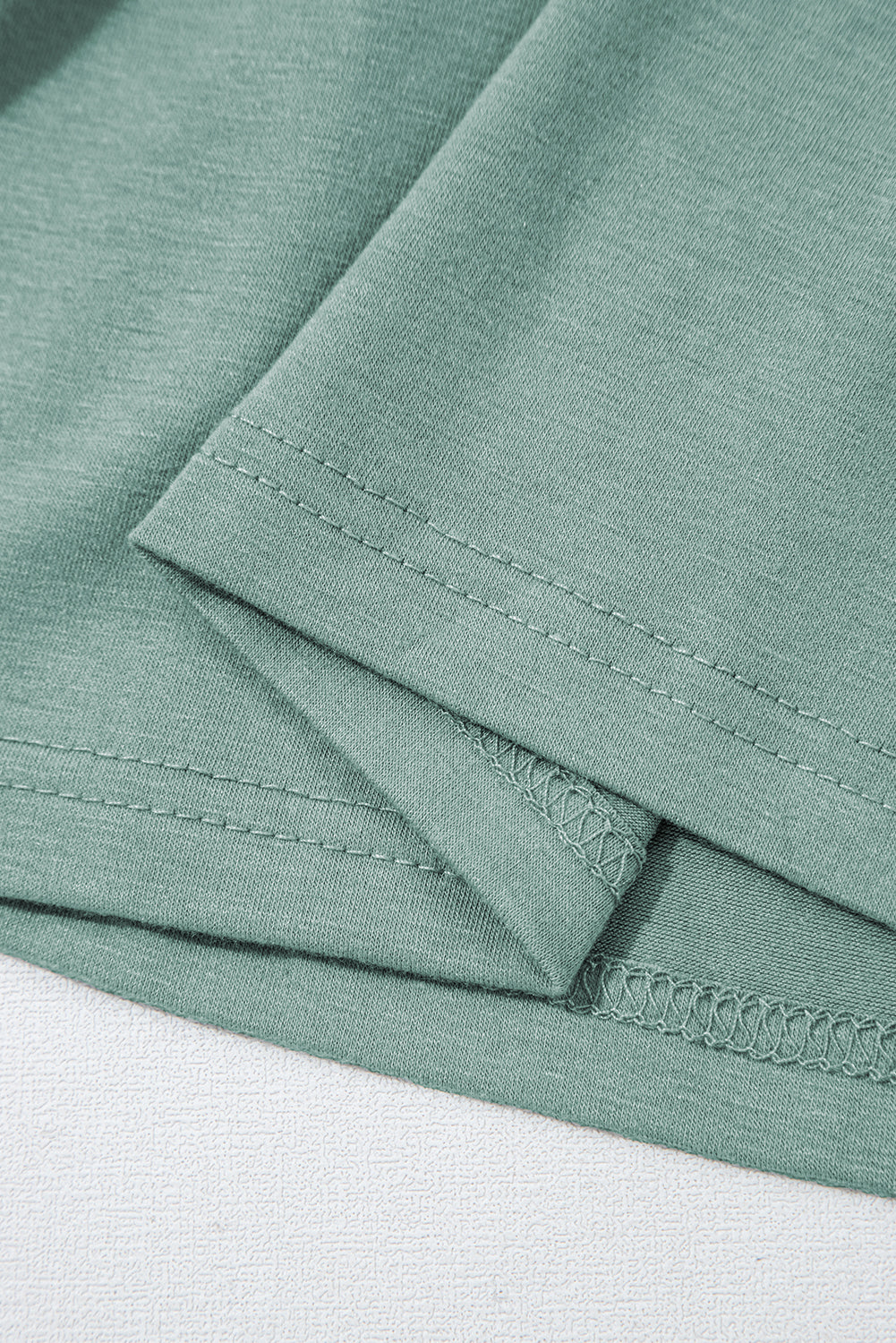 Green Textured V Neck Flutter Sleeve Ruffled Maxi Dress