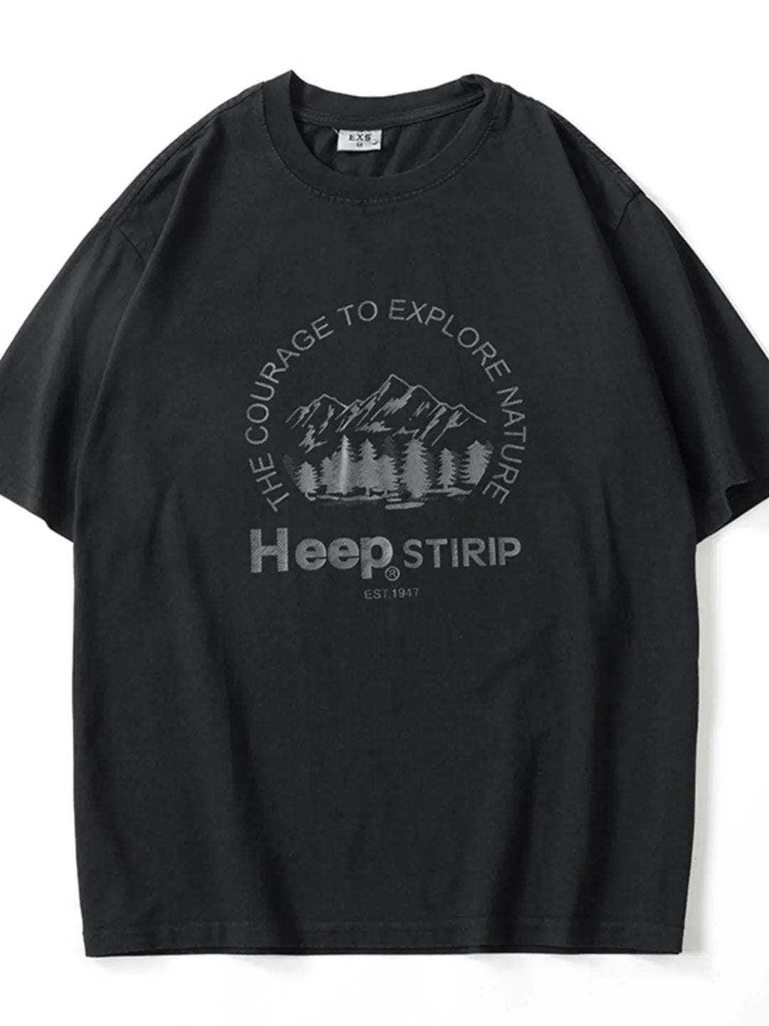 Men's Plus Size Round Neck Half Sleeve T-Shirt