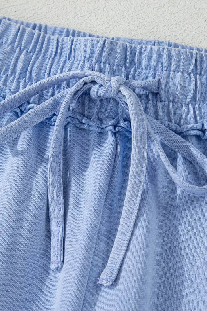 Drawstring Shorts with Pockets