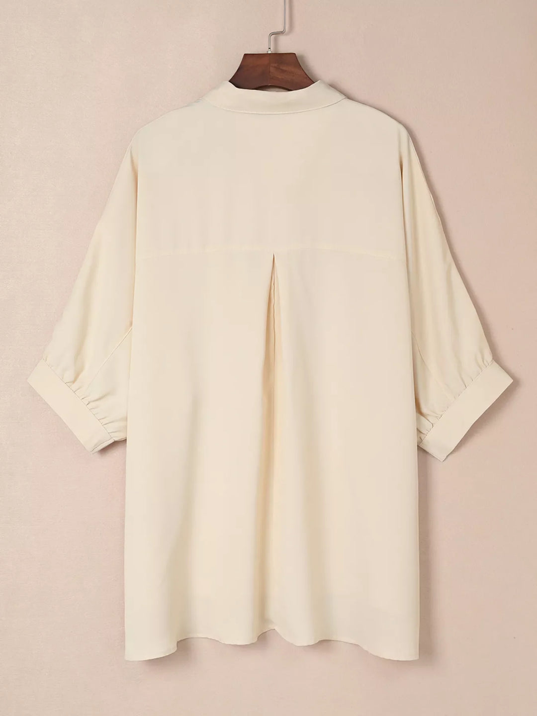 3/4 Sleeve Button Up Shirt