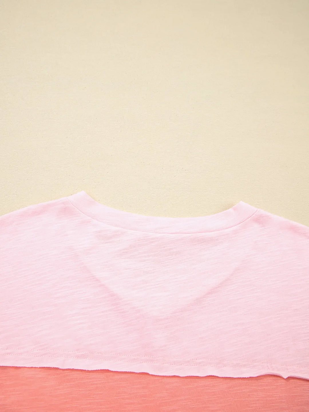 Flower Patched Exposed Seam Oversized T Shirt