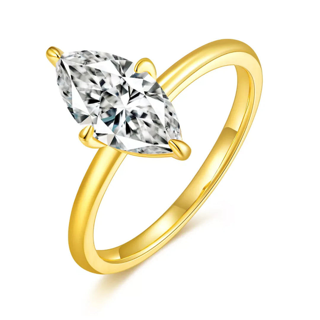2 Carat Moissanite 925 Sterling Silver Ring