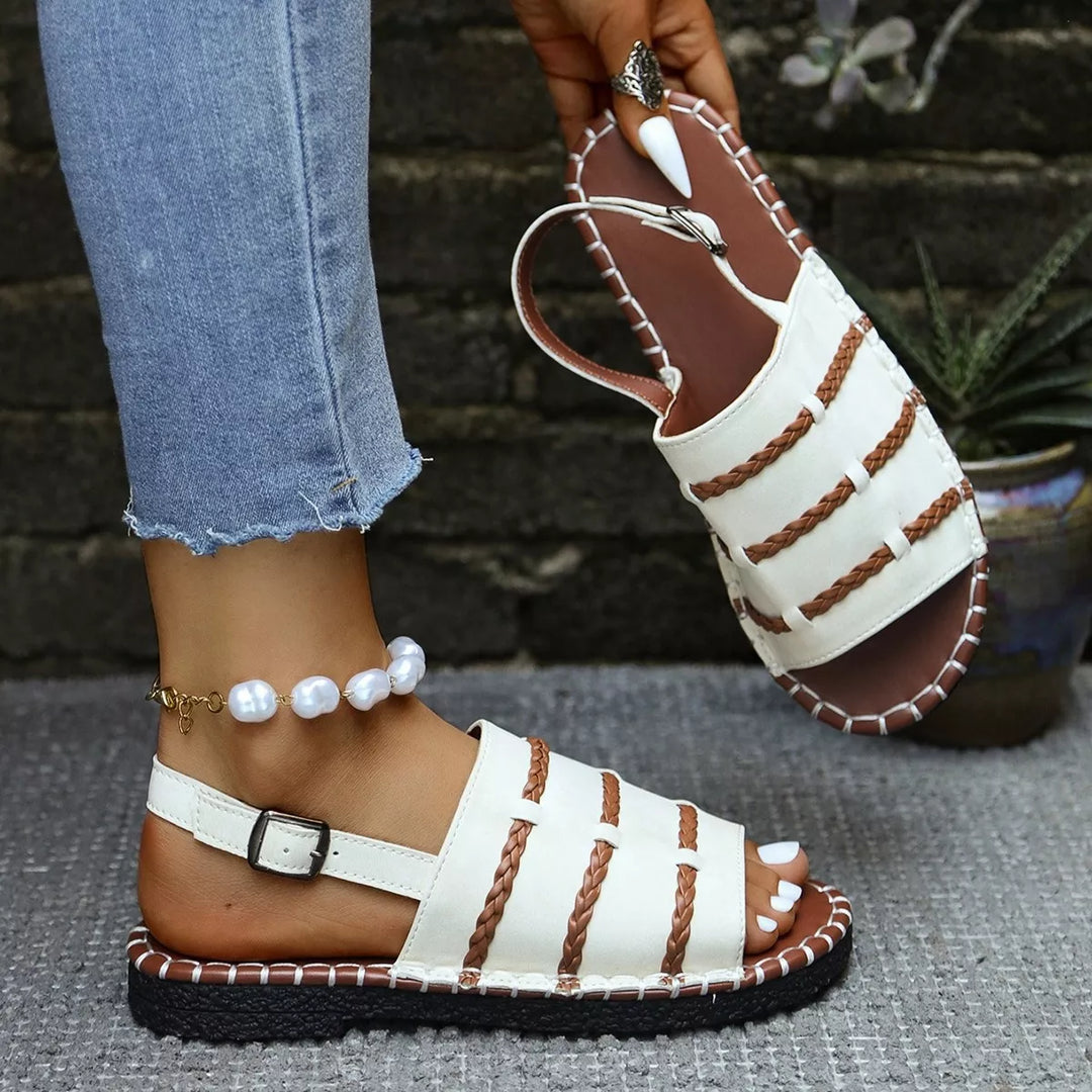 Open Toe Buckle Sandals