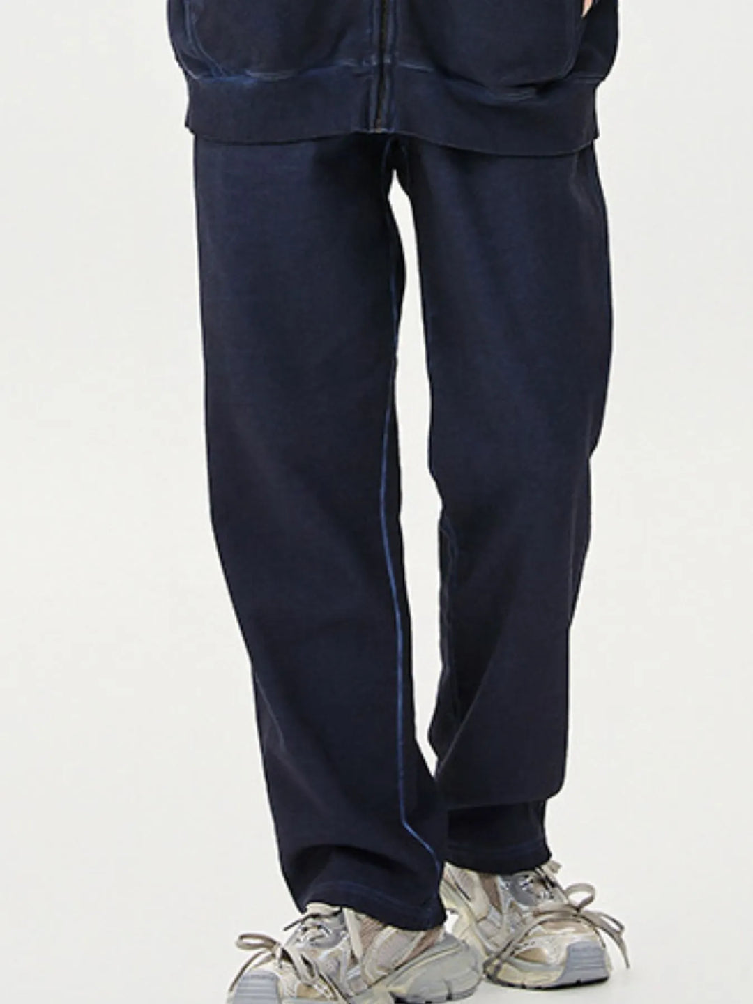Men's Drawstring Washed Straight Sweatpants