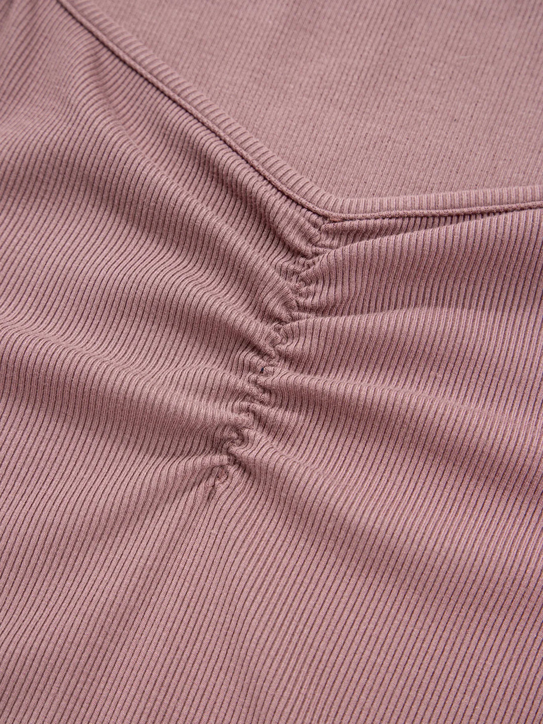 Ruched Front Long Sleeve T-Shirt