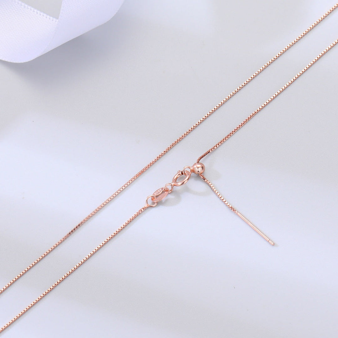 925 Sterling Silver Chain Adjustable Necklace