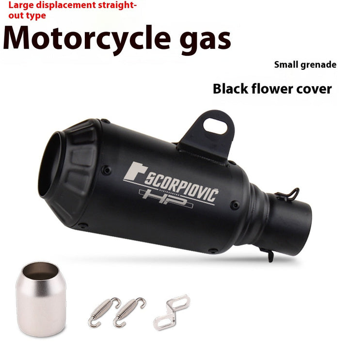 Motorcycle Modification Flower Cover Barrel Exhaust Pipe Universal