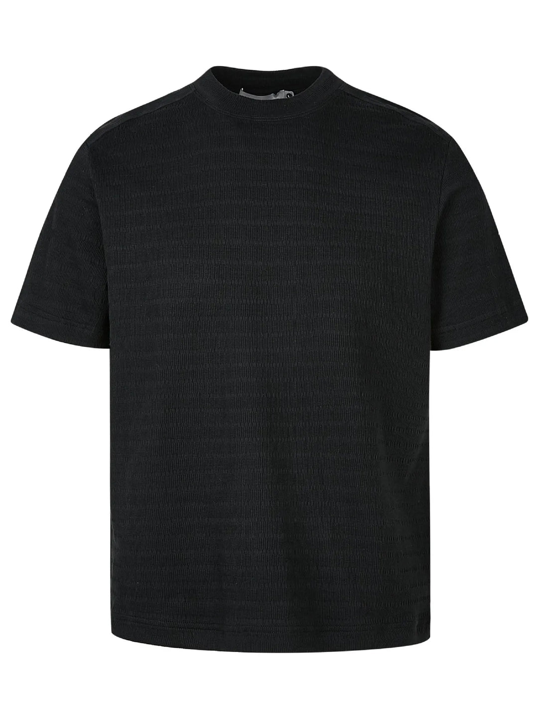 Men's Textured Knit Crew Neck T-Shirt