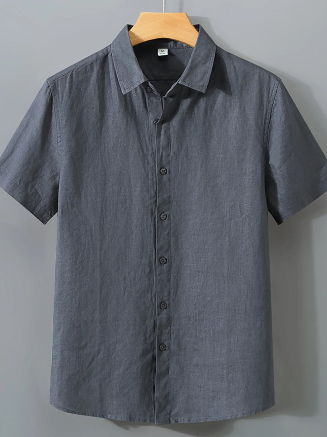 Men's Full Size Short Sleeve Button-Up Shirt Plus Size