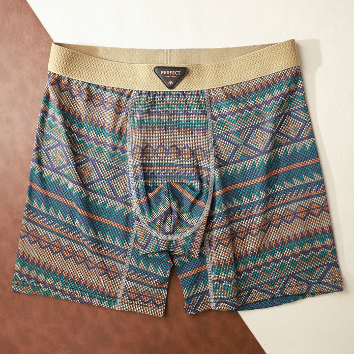 Retro Ethnic Style Men's Athletic Boxer Briefs