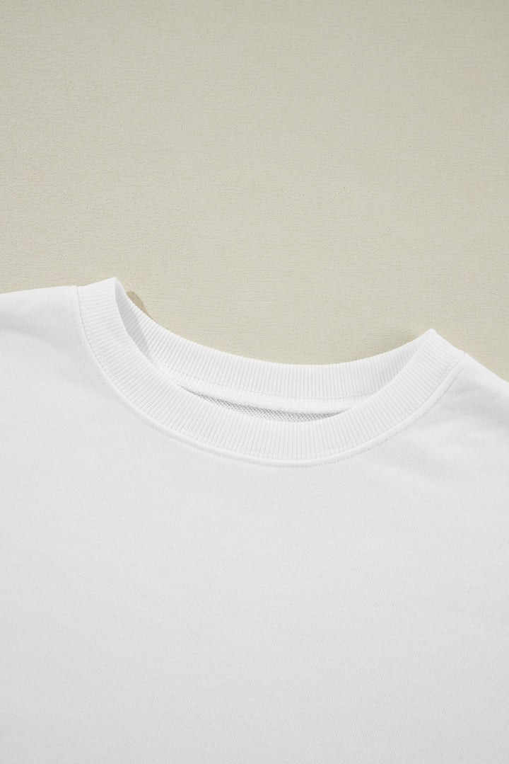 Sweat-shirt ras du cou classique et solide