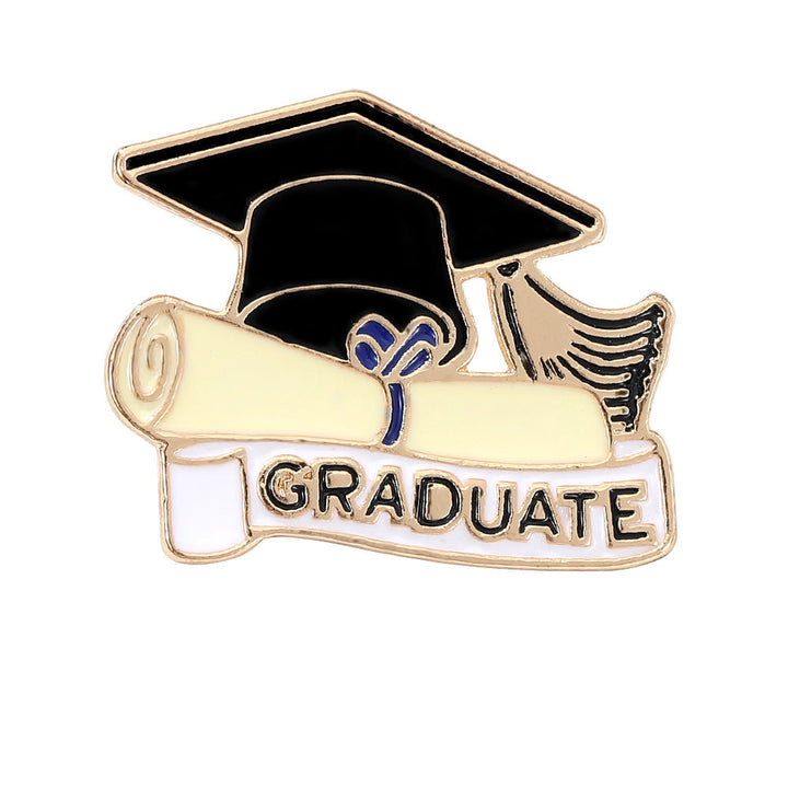 New Graduation Season Bachelors Cap Series Brooch Set
