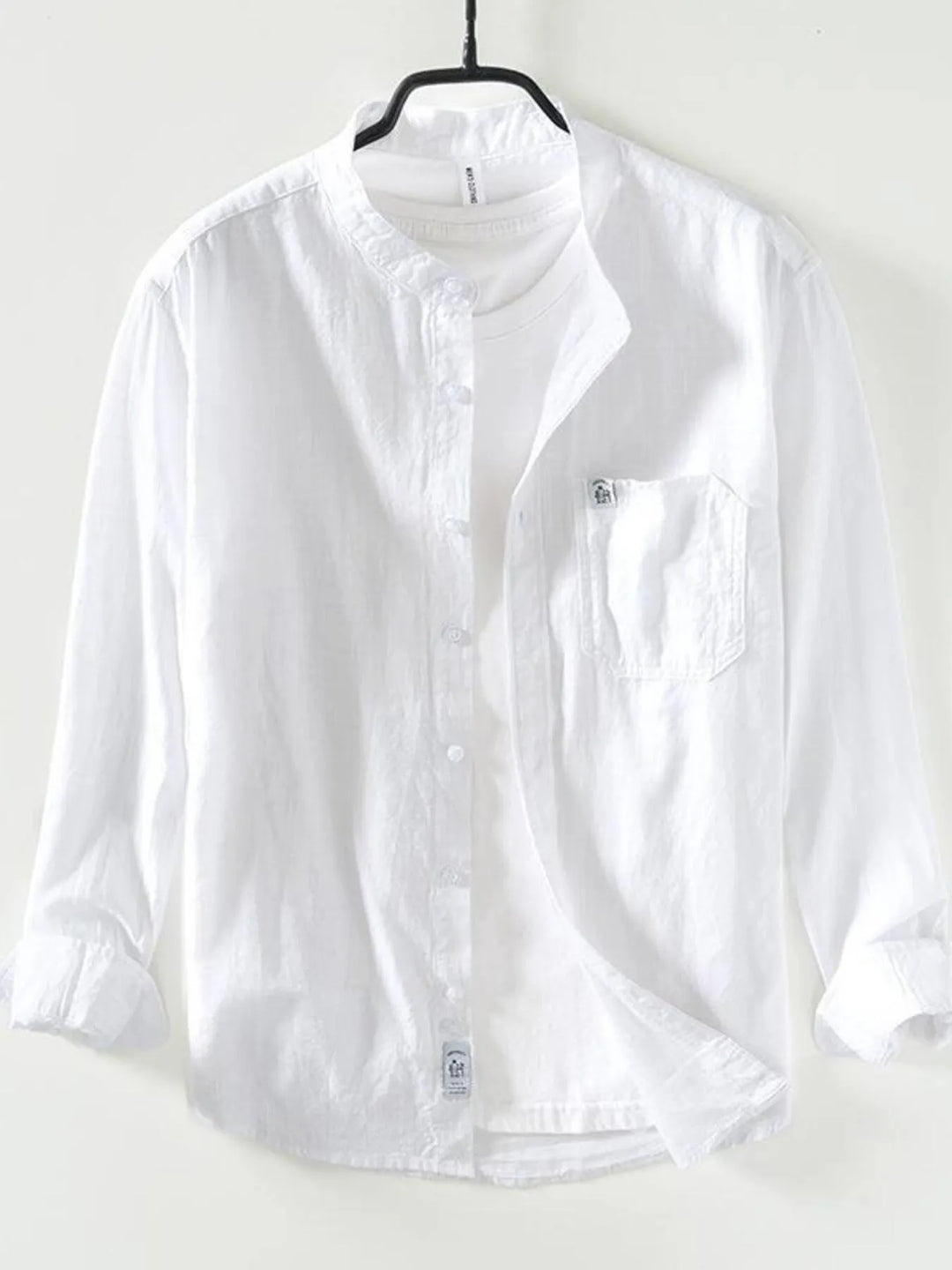 Men's Plus Size Button Up Long Sleeve Shirt