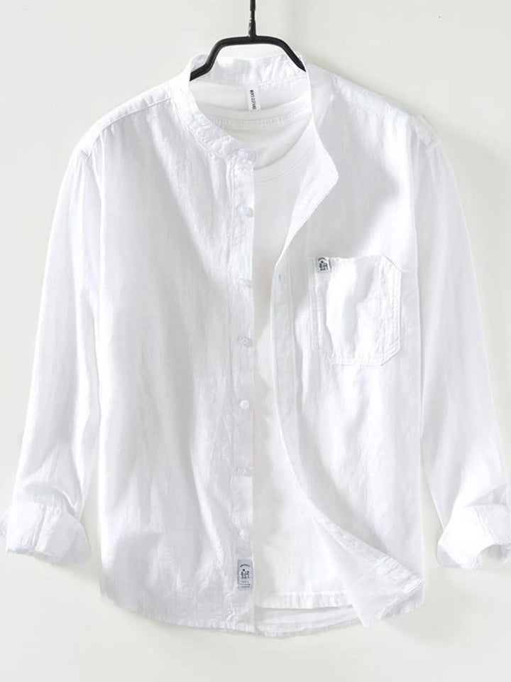 Men's Plus Size Button Up Long Sleeve Shirt