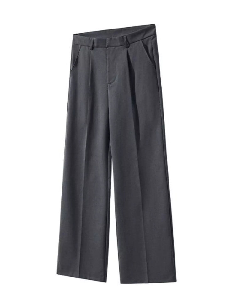 Men's Pleated Wide Leg Pants