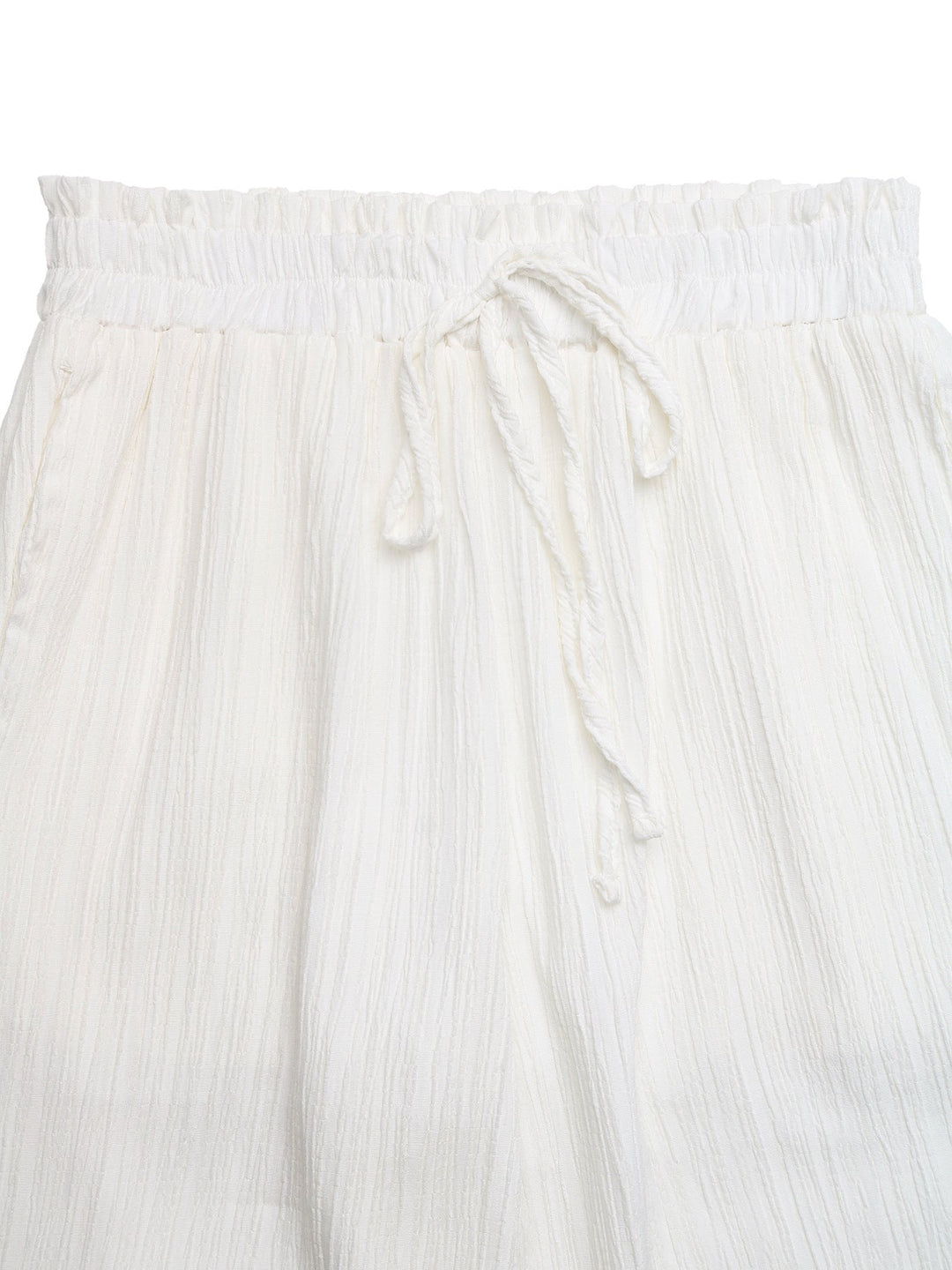 Lace Trim Wide Leg Pants