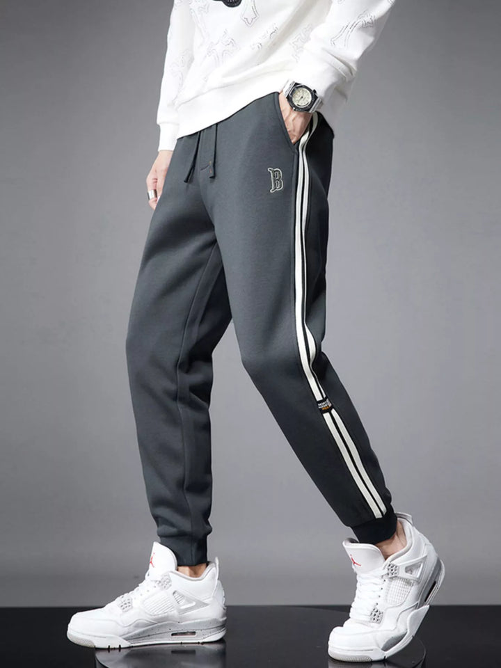 Men's Casual Striped Joggers