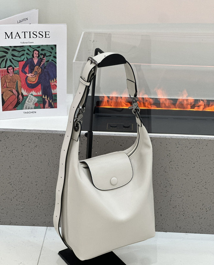 Baidie Leather Women's Bags 2025 New Genuine Leather Underarm Bag HOBO Bag Shoulder Crossbody Bag Large Capacity Tote